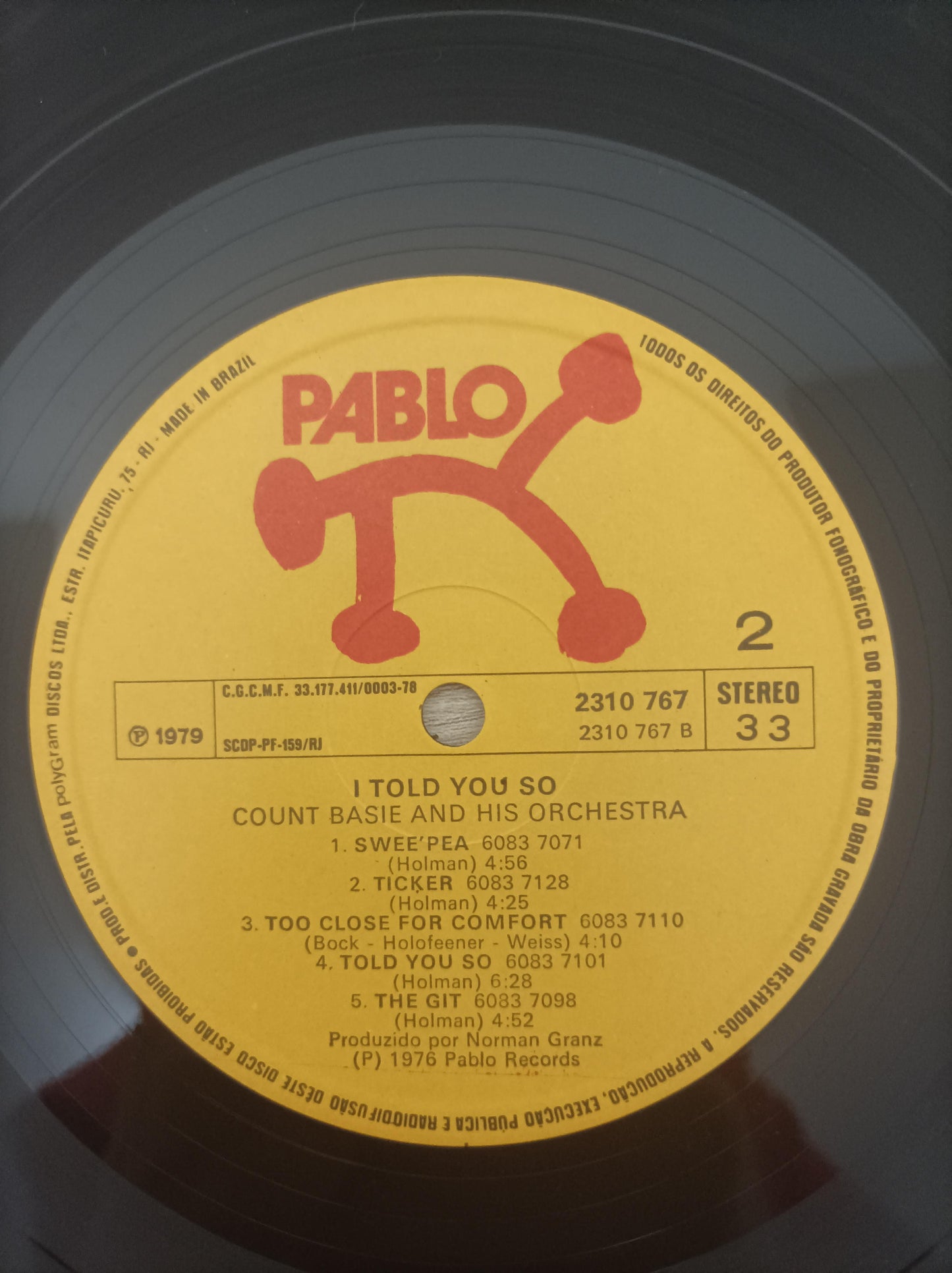 Disco Vinil I Told You So Count Basie A