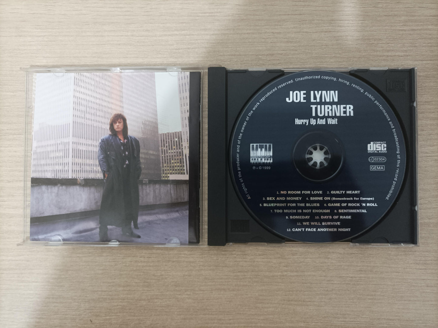 CD Joe Lynn Turner Hurry Up And Wait Importado
