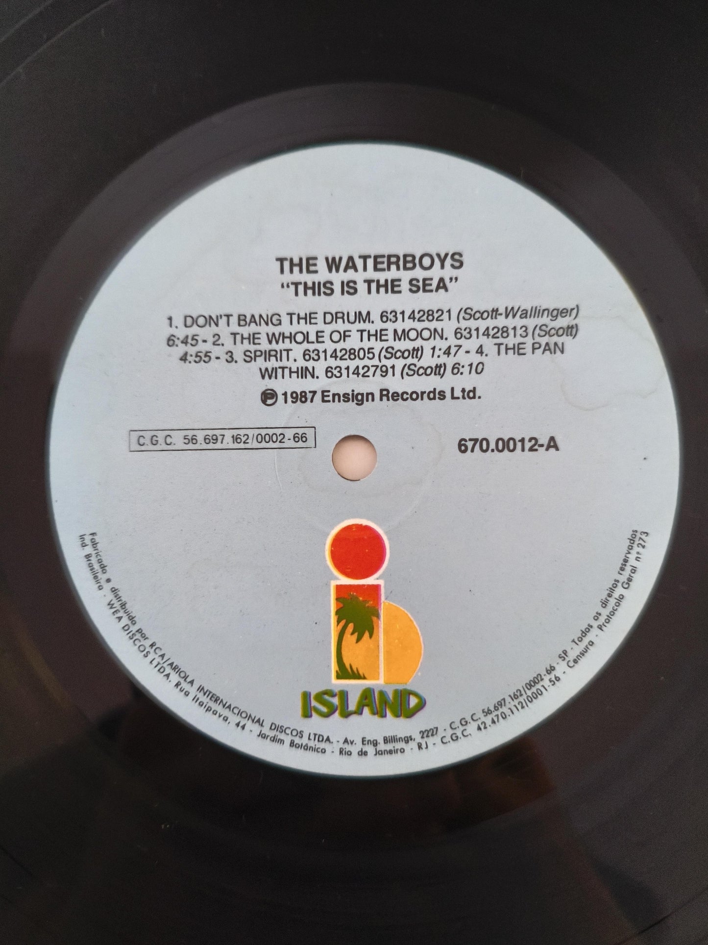 Lp Vinil The Waterboys This Is The Sea Com Encarte