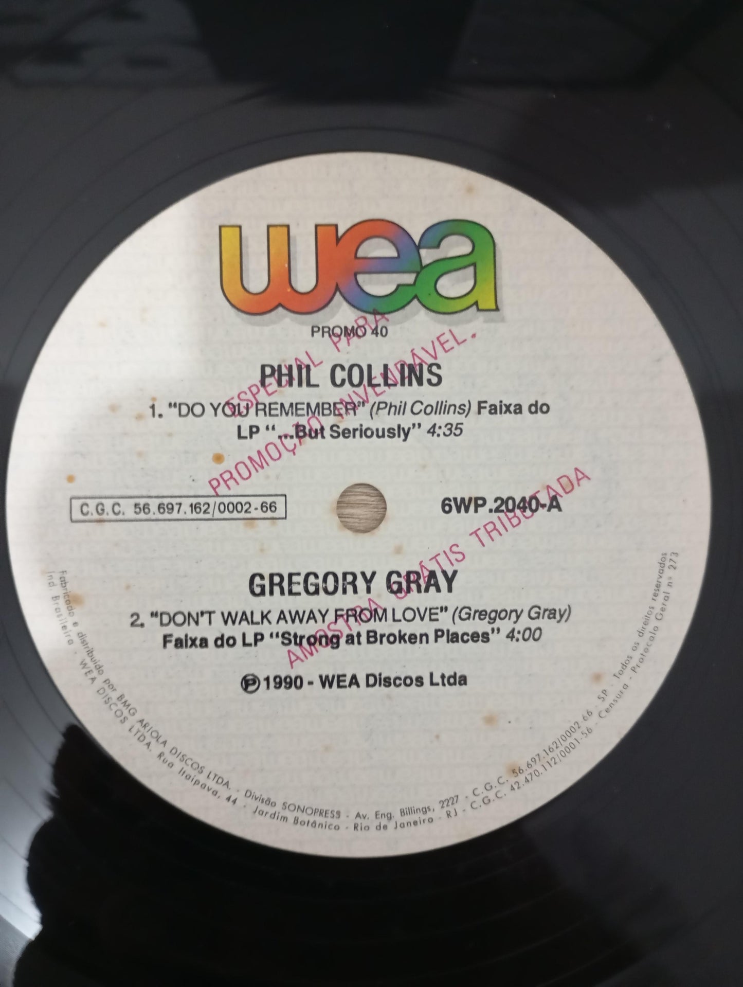 Lp Vinil Promo WEA Phil Collins / Oingo Boingo / Aerosmith