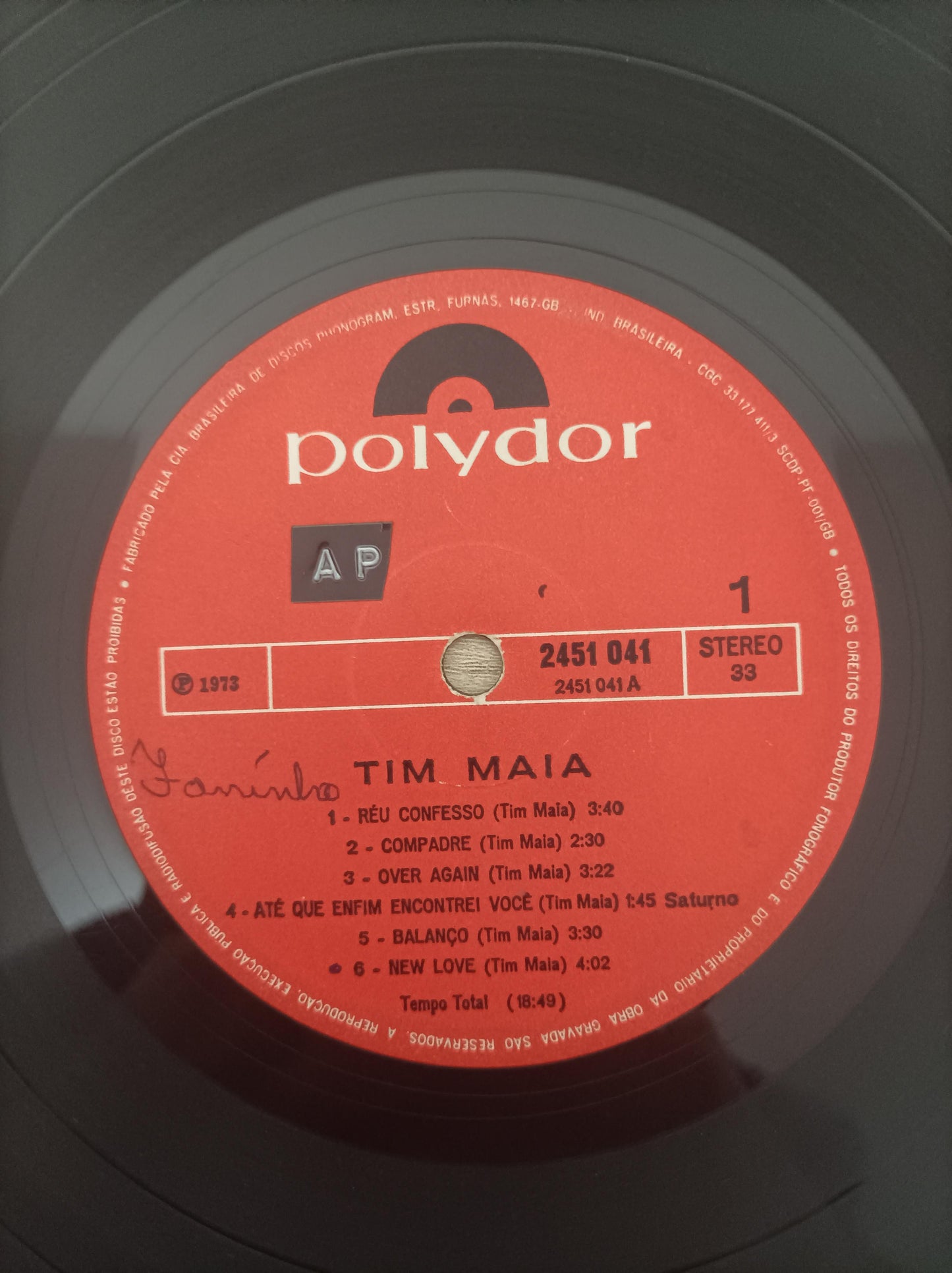 Lp Vinil Tim Maia 1973