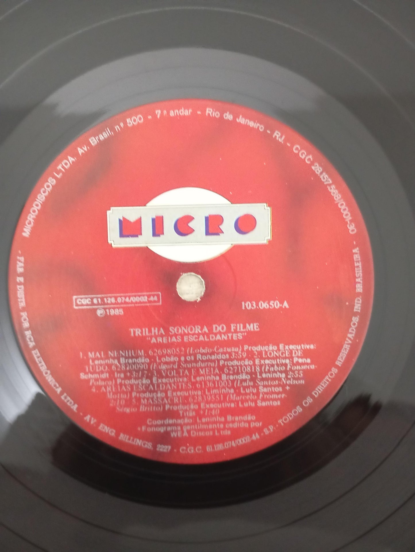 Lp Vinil Areias Escaldantes Com Encarte