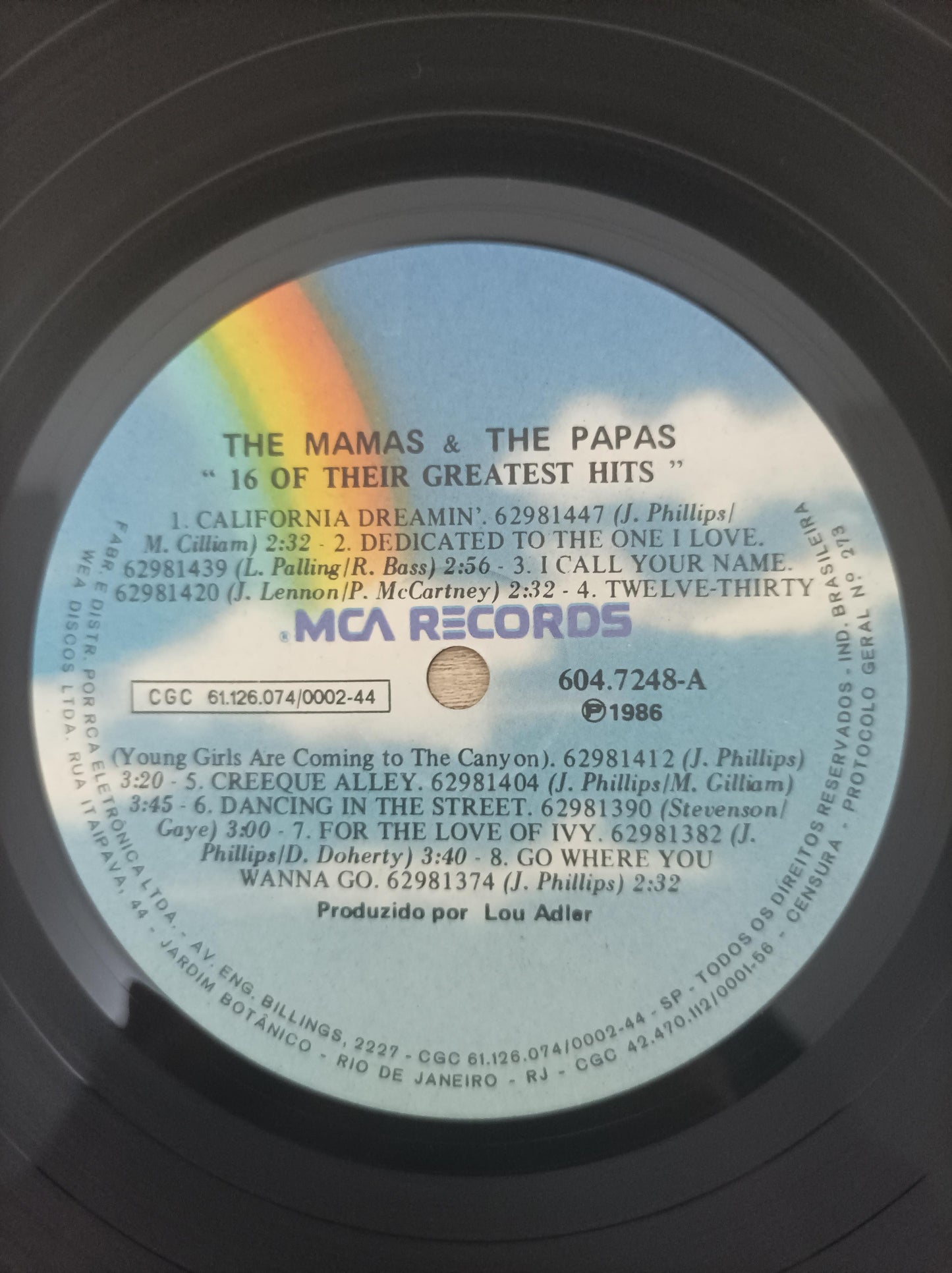 Lp Vinil The Mamas & The Papas 16 Of Their Greatest Hits