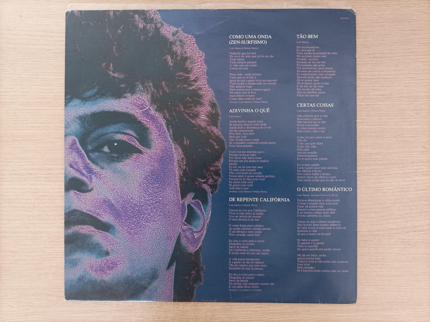 Lp Vinil Lulu Santos Último Romântico Com Encarte