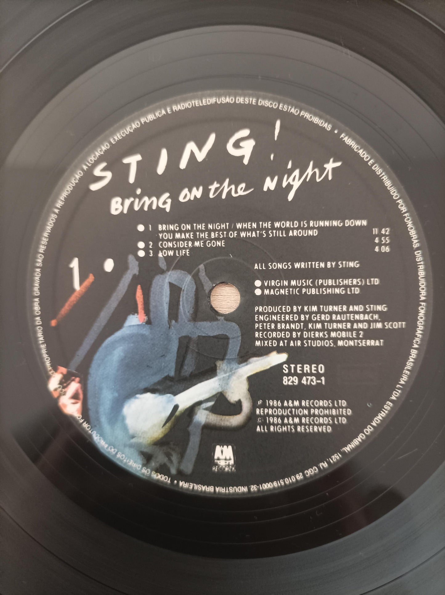 Lp Vinil Sting Bring On The Night Duplo Com Encartes