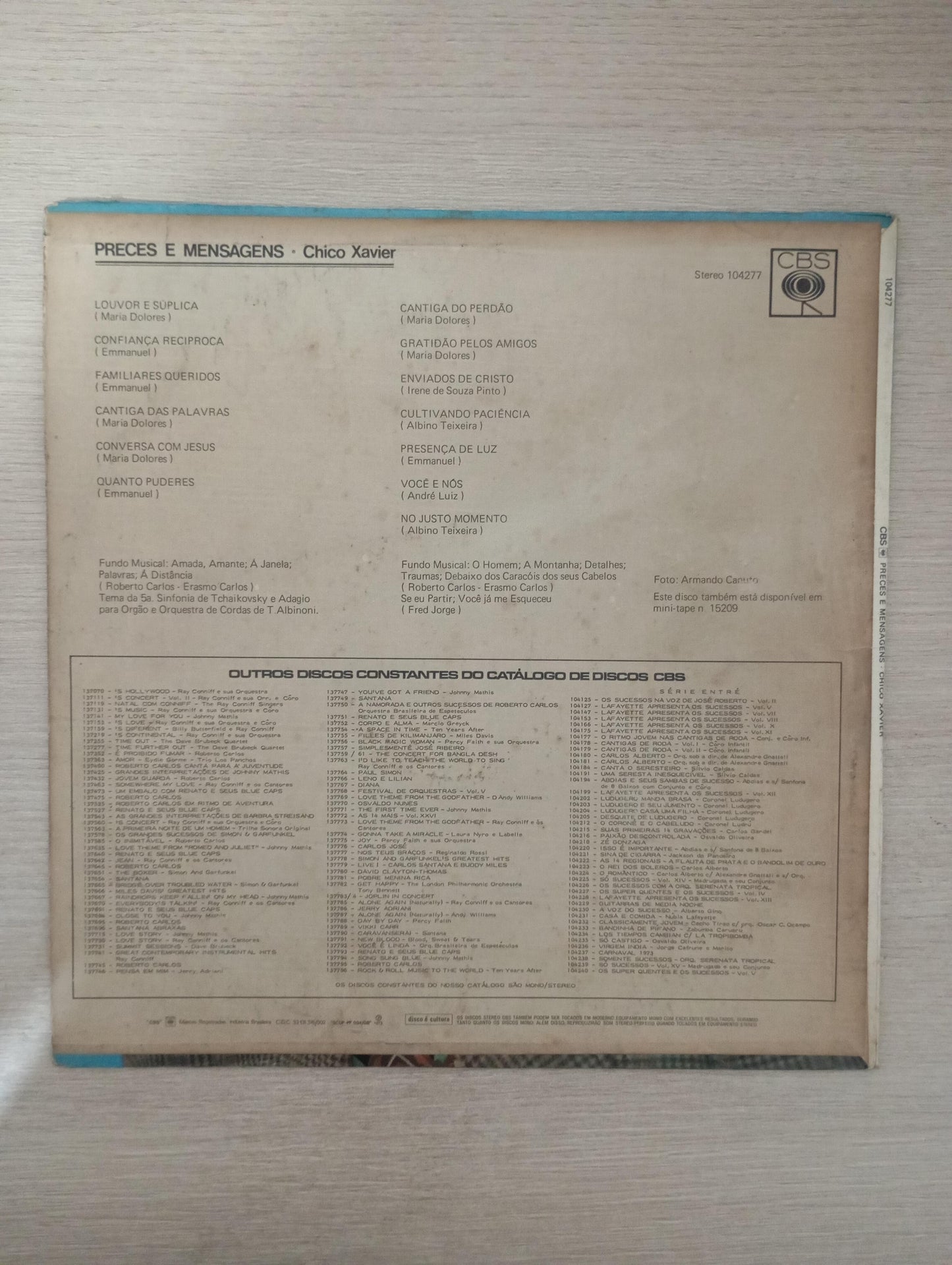 Lp Vinil Chico Xavier Preces E Mensagens