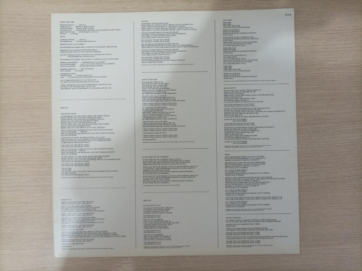 Disco Vinil Men And Women Simply Red Com Encarte A