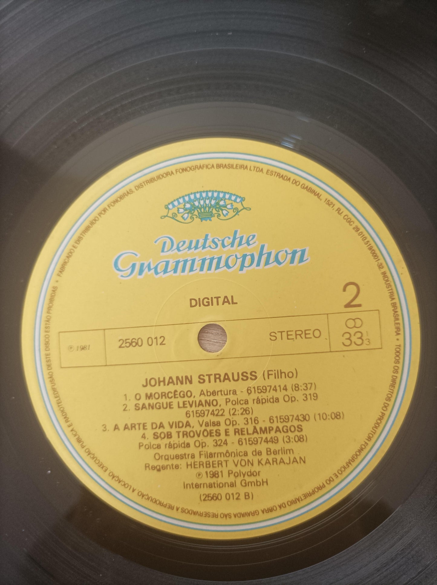 Lp Vinil Berliner Philharmonik Johann & Josef Triplo Encarte