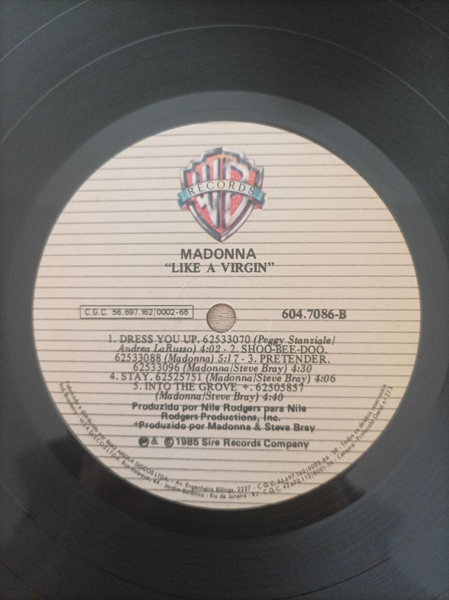Disco Vinil Like A Virgin Madonna A
