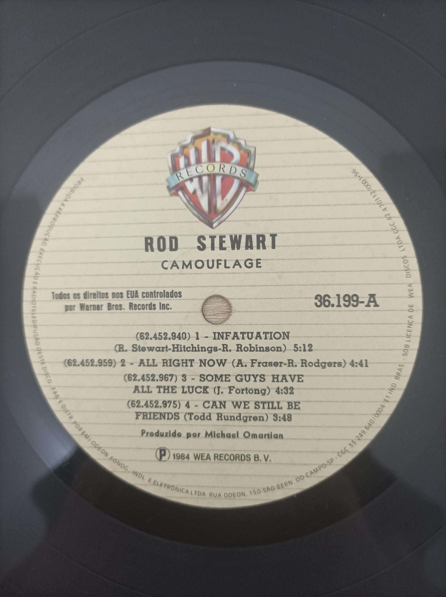 Lp Vinil Rod Stewart Camouflage