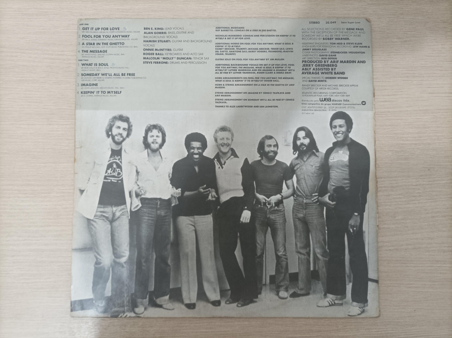 Lp Vinil Average White Band Benny And Us