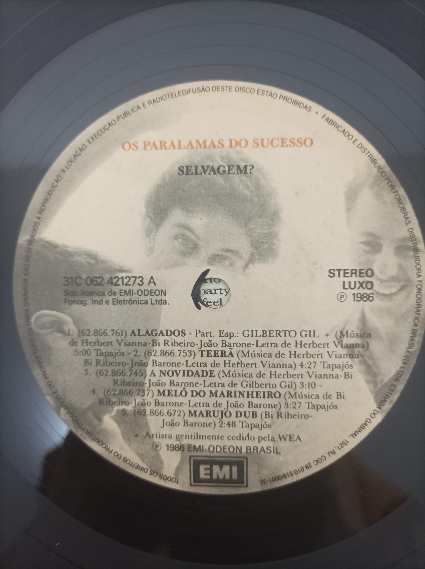 Disco Lp Vinil Selvagem? Com Encarte Os Paralamas do Sucesso