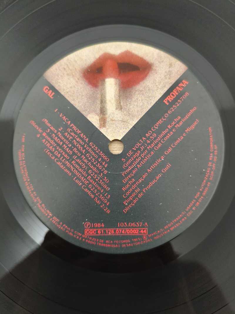 Lp Vinil Gal Costa Profana Com Encartes
