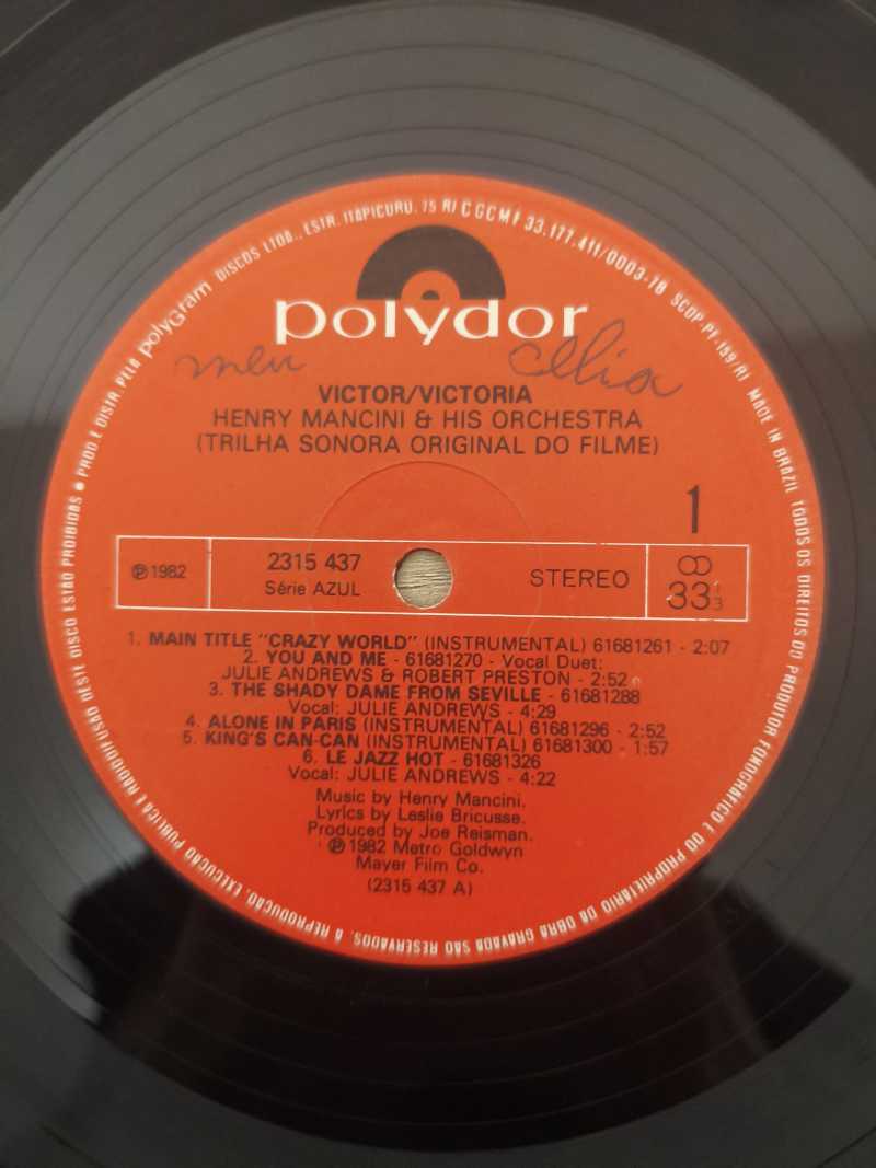 Lp Vinil Henry Mancini Blake Edwards Victor/Victoria