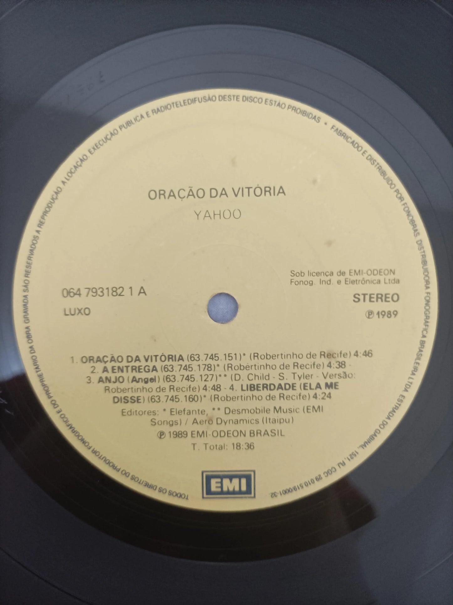 Lp Vinil Yahoo Oração Da Vitória Com Encarte