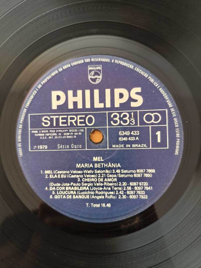 Lp Vinil Maria Bethânia Mel Com Encarte