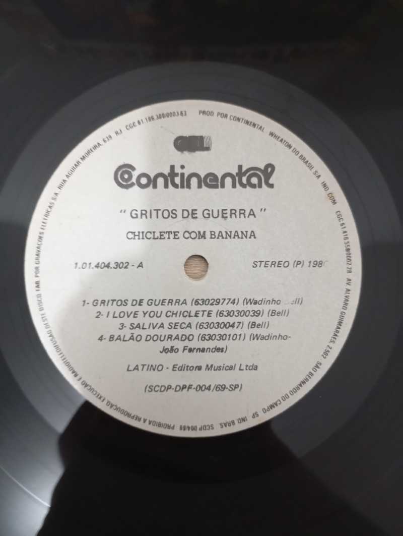 Lp Vinil Chiclete Com Banana Gritos De Guerra