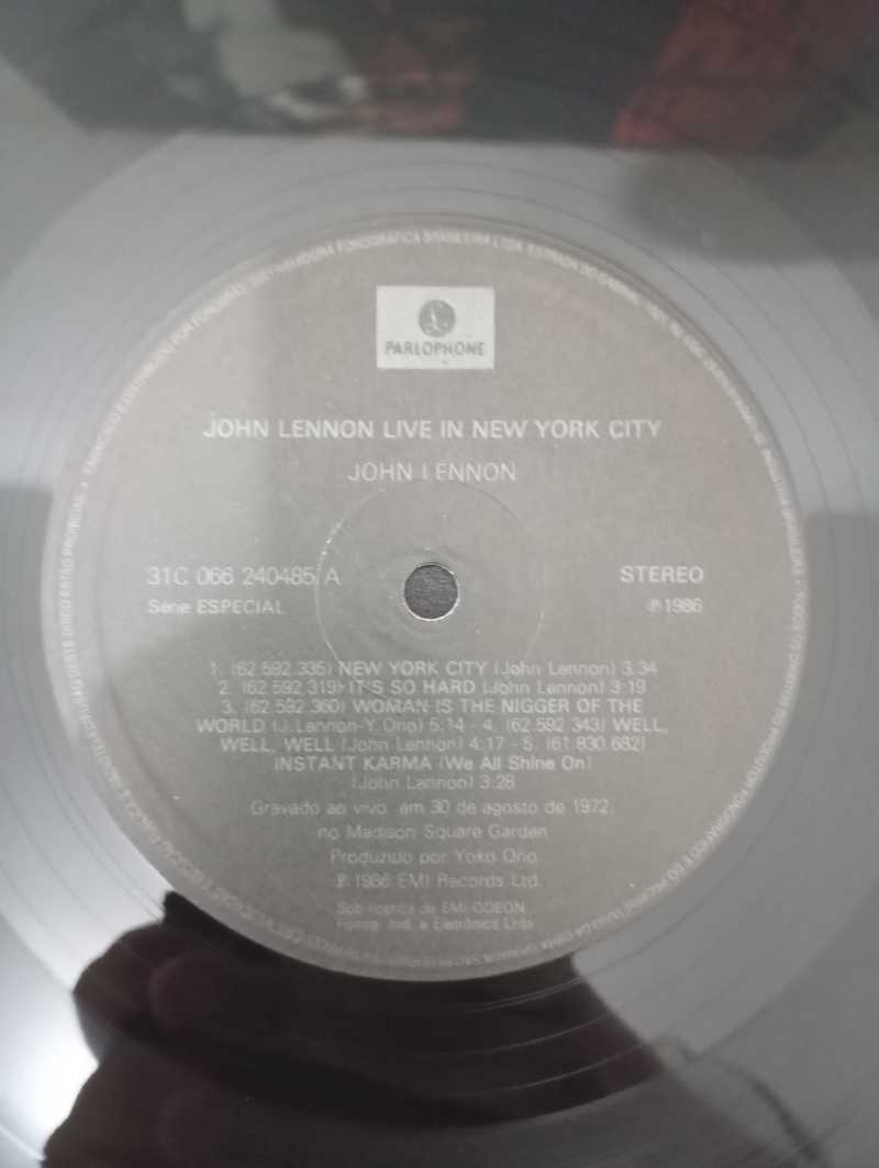Lp Vinil John Lennon Live In New York City Com Encarte