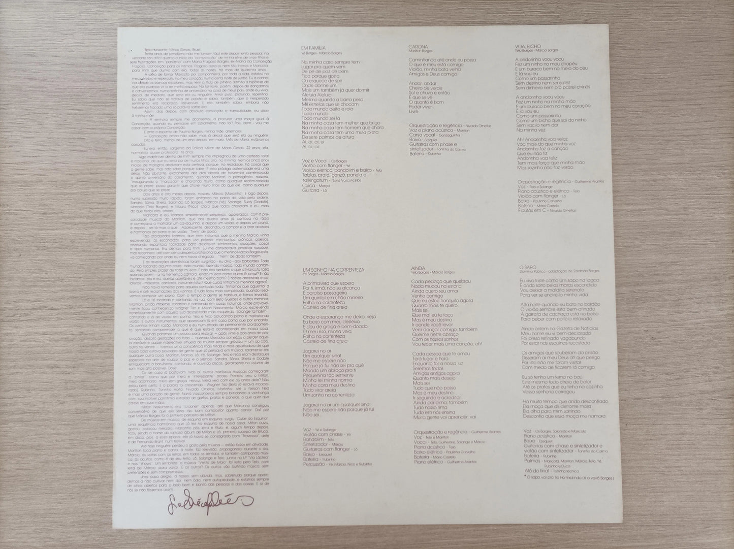 Lp Vinil Os Borges Os Borges Com Encartes
