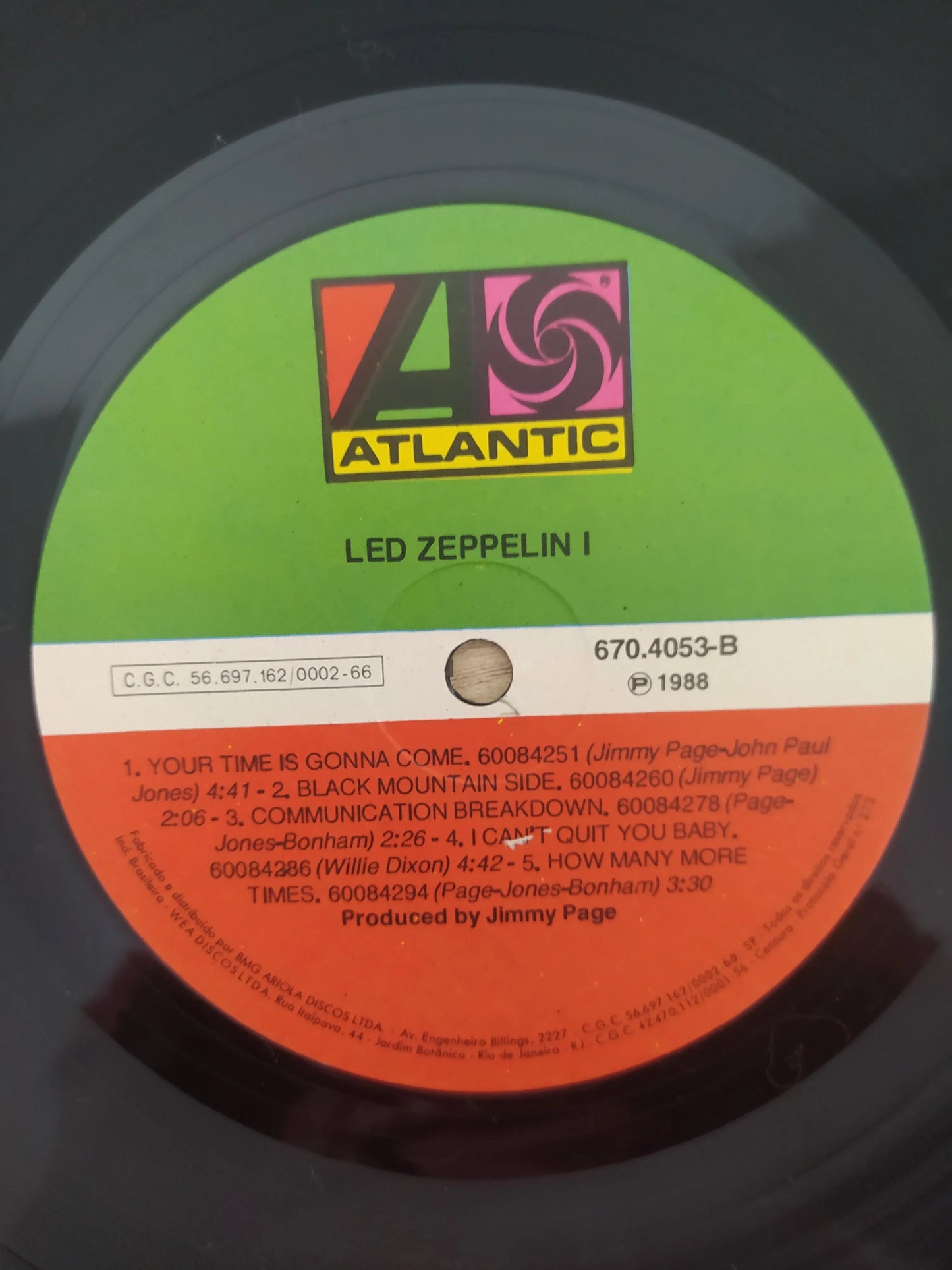 Lp Vinil Led Zeppelin Primeiro Good Times Bad Times
