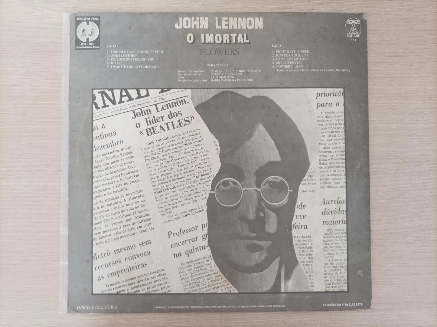 Lp Vinil John Lennon O Imortal