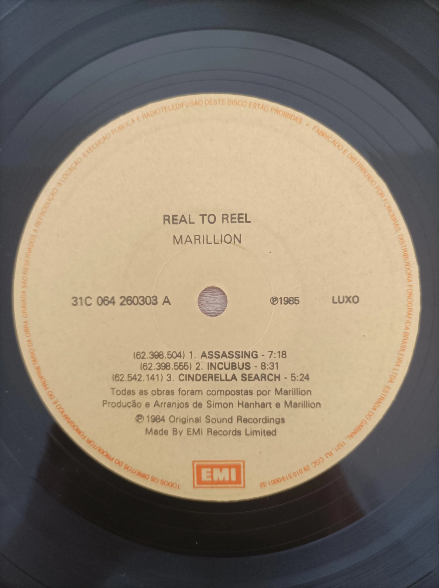 Lp Vinil Marillion Real To Reel