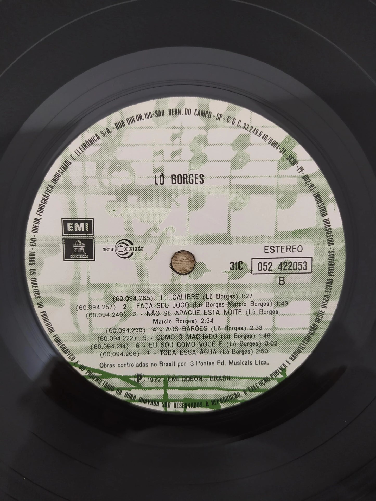 Disco Vinil 1972 Tênis Lo Borges A