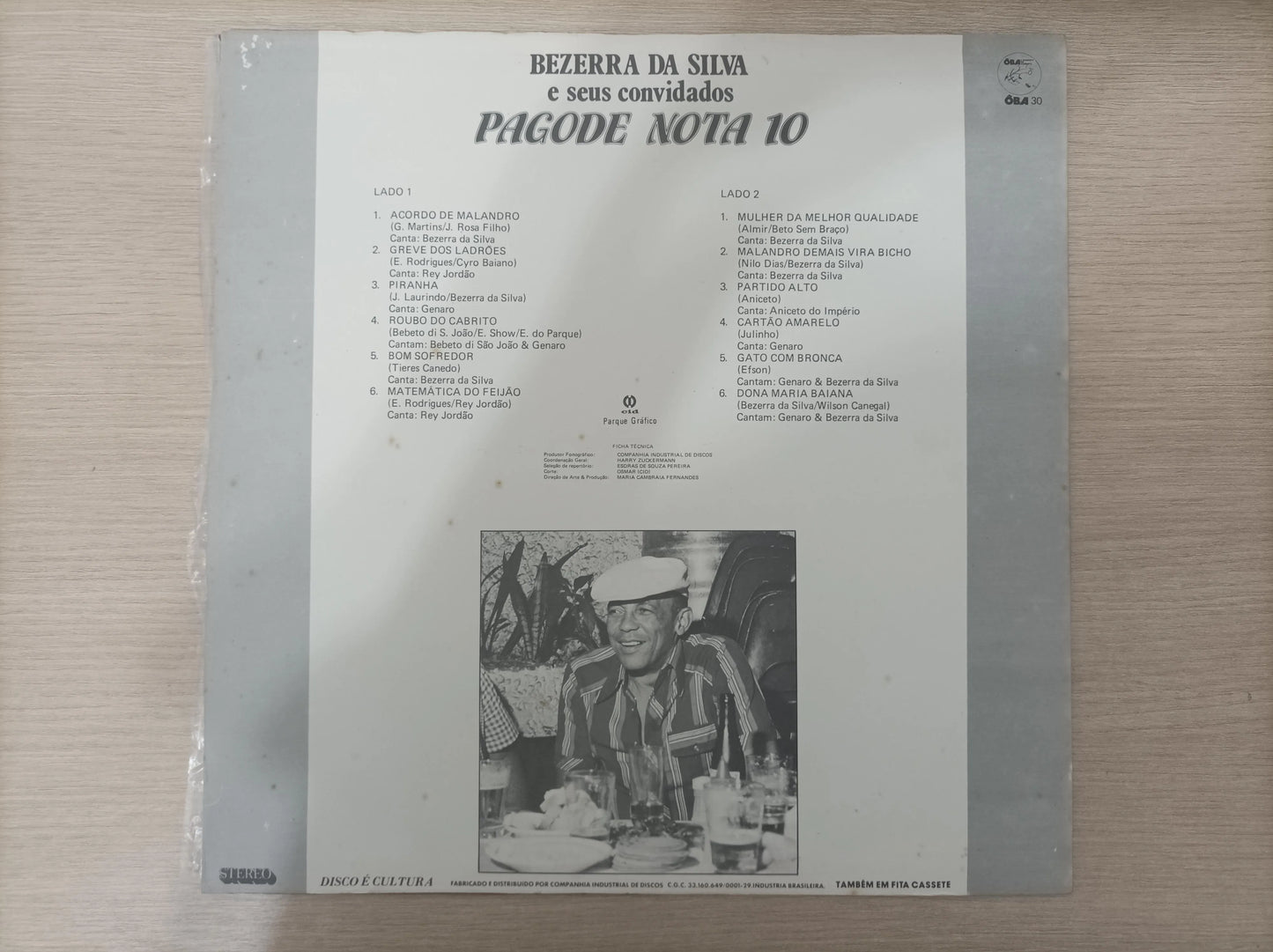 Lp Vinil Bezerra Da Silva Pagode Nota 10