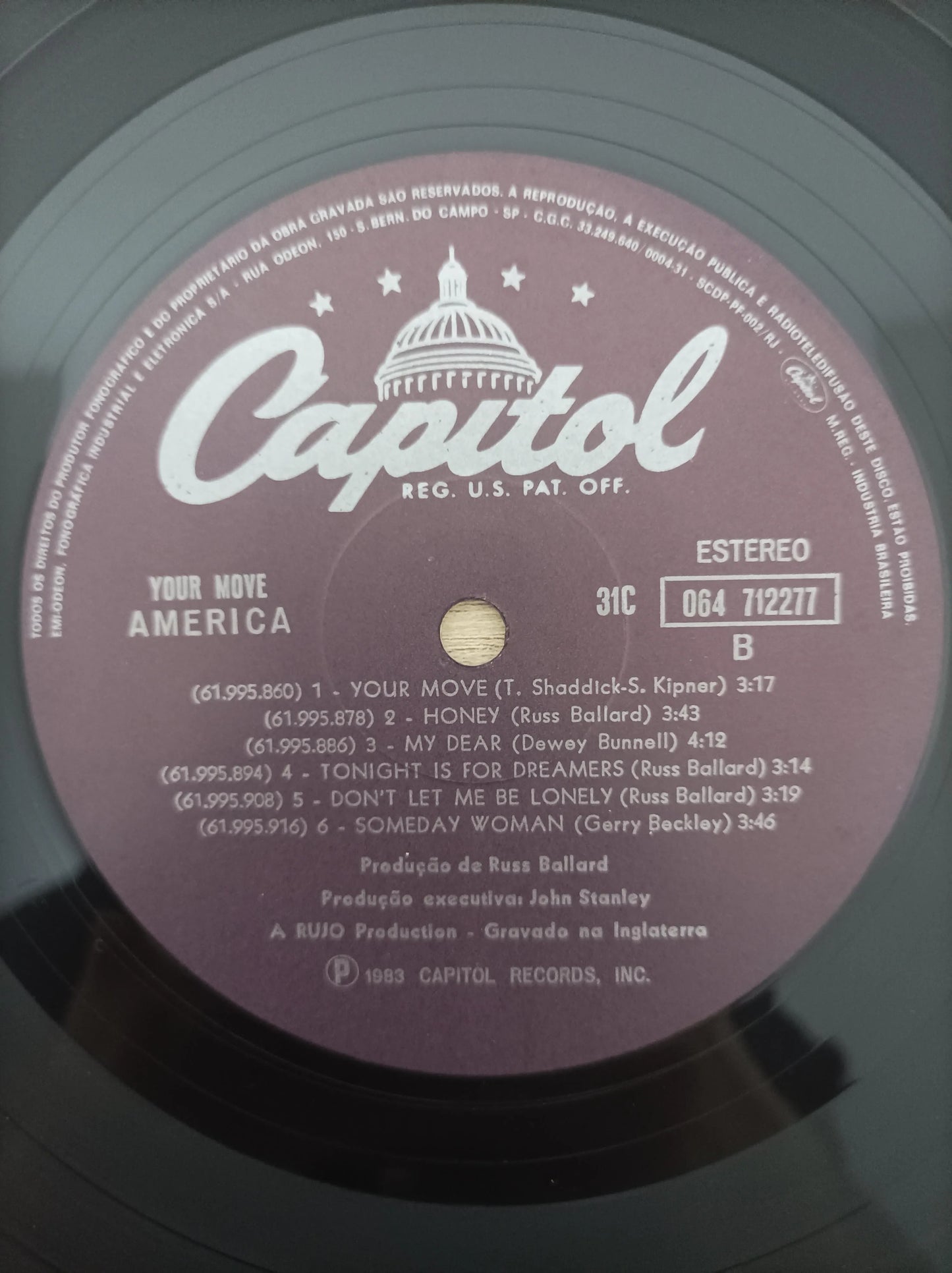 Disco Vinil Your Move America A