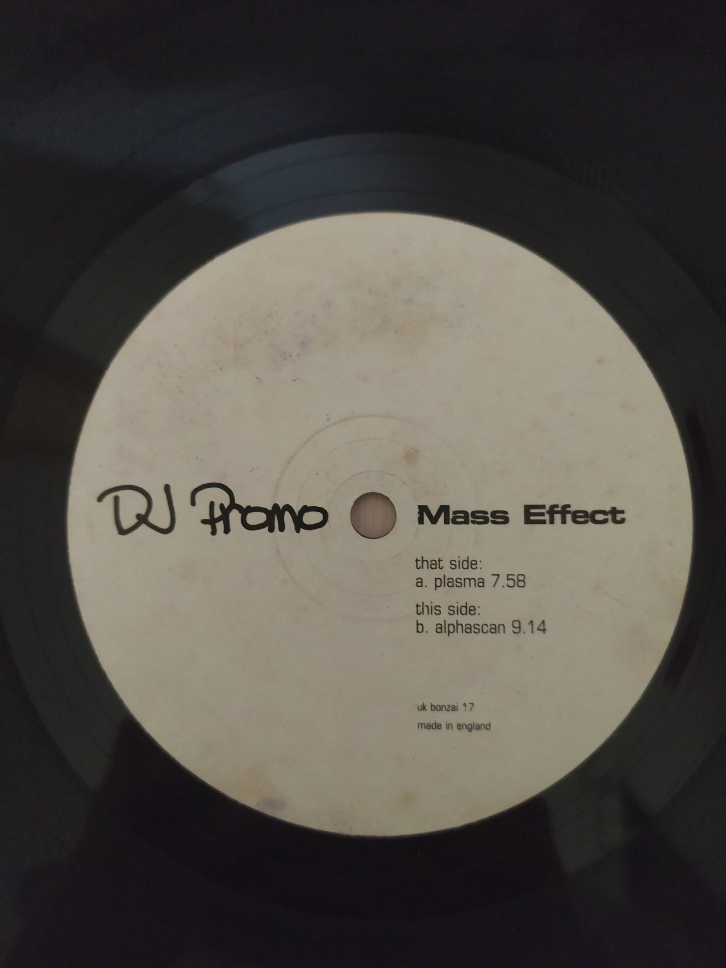 Lp Vinil Dj Promo Plasma / Alphascan