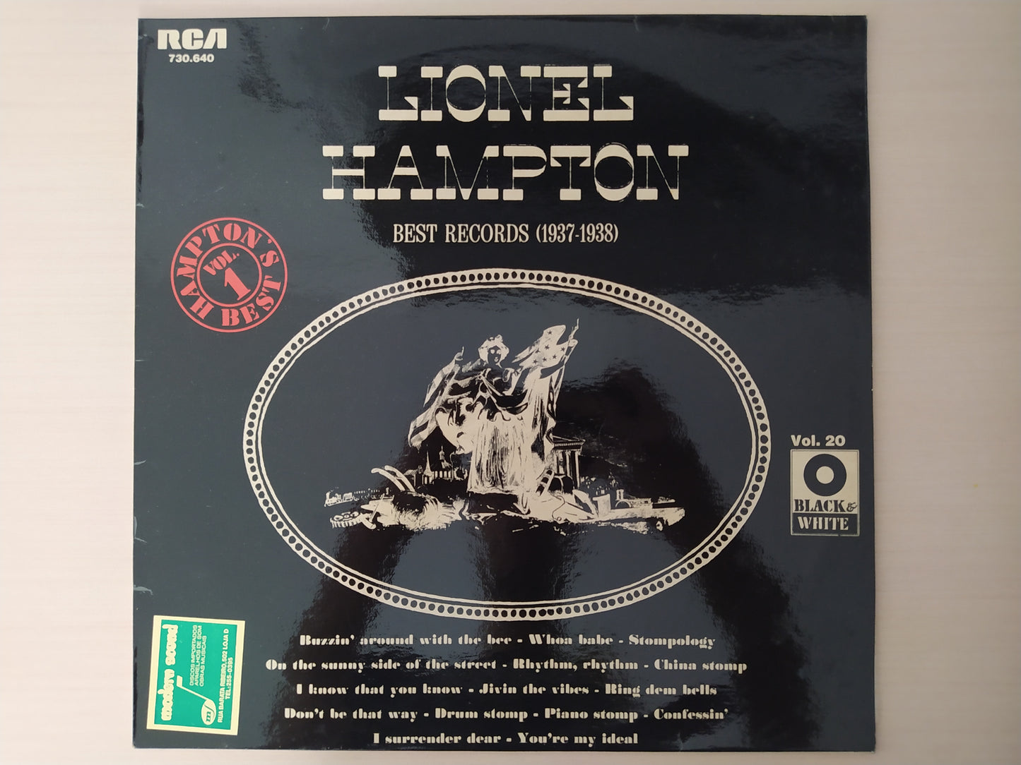 Lp Vinil Lionel Hampton Best Records 1937 - 1938 Importado