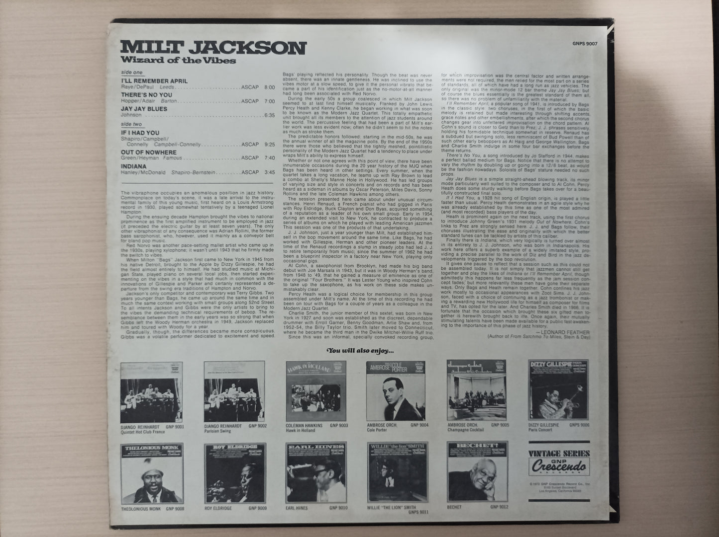 Lp Vinil Milt Jackson Wizard of the Vibes Importado