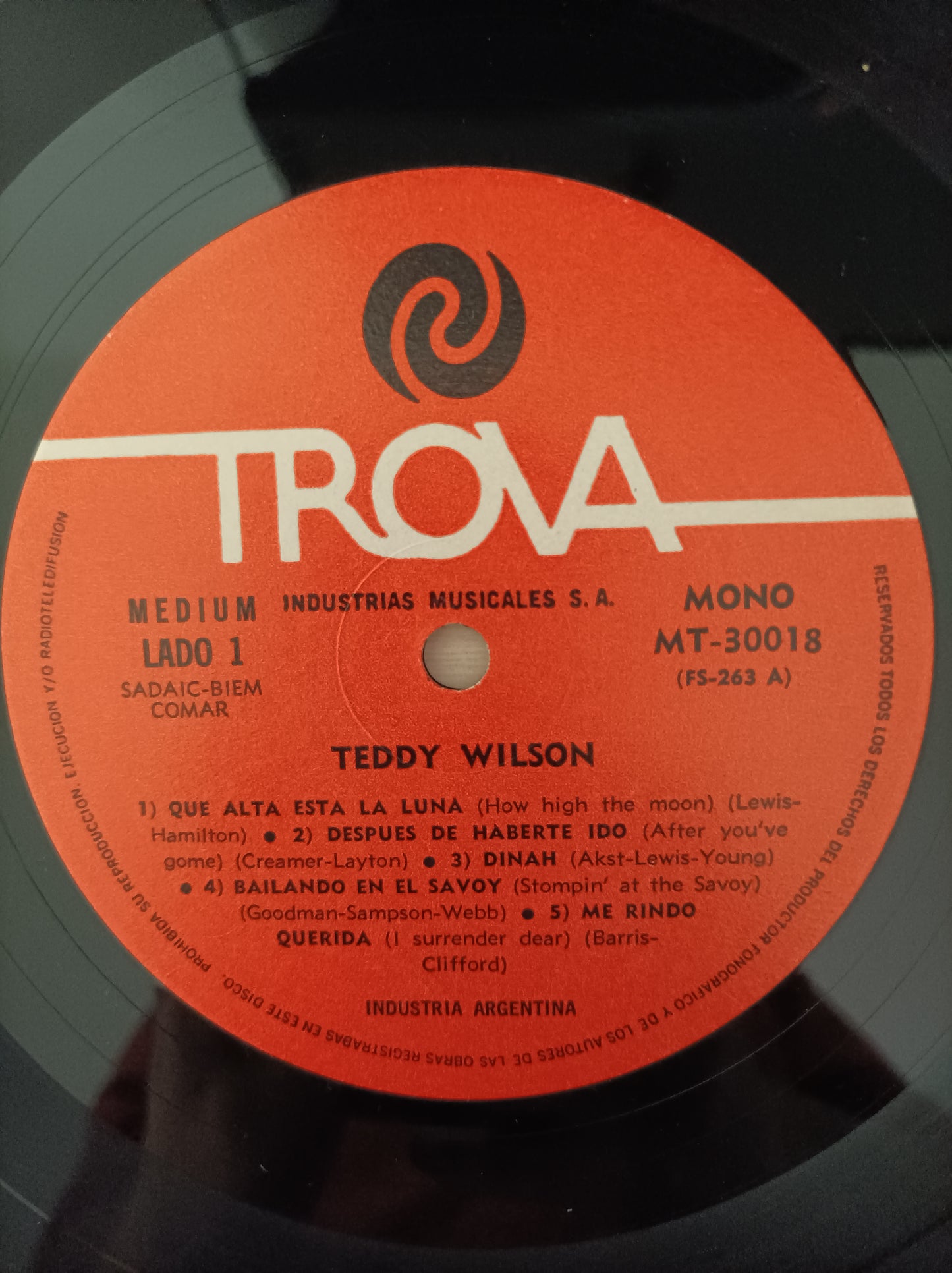 Lp Vinil Teddy Wilson Importado
