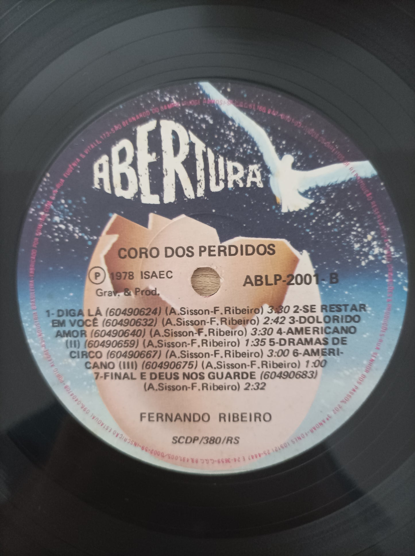 Lp Vinil Fernando Ribeiro O Coro dos Perdidos Capa Dupla