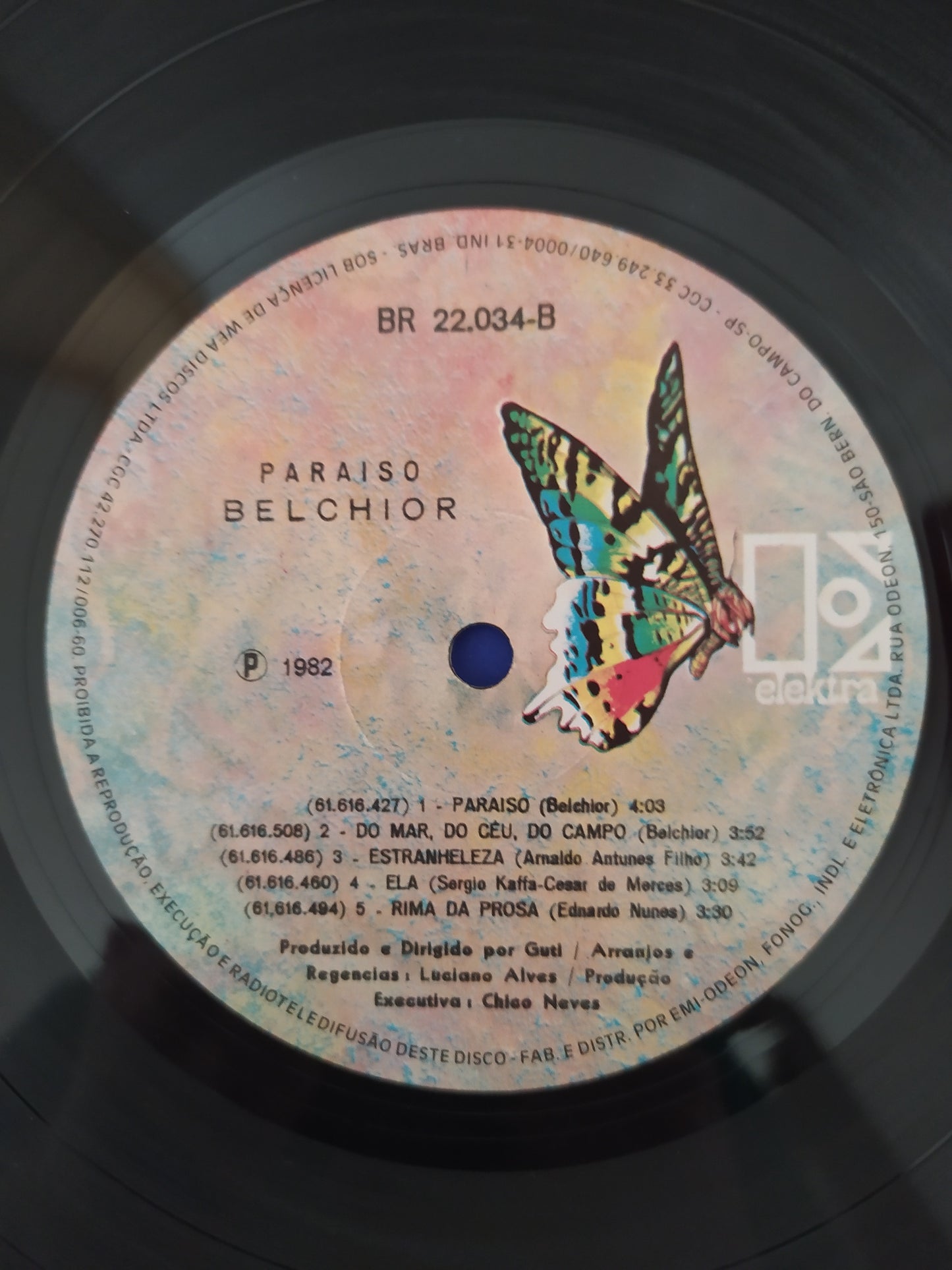 Lp Vinil Belchior Paraíso Com Encarte