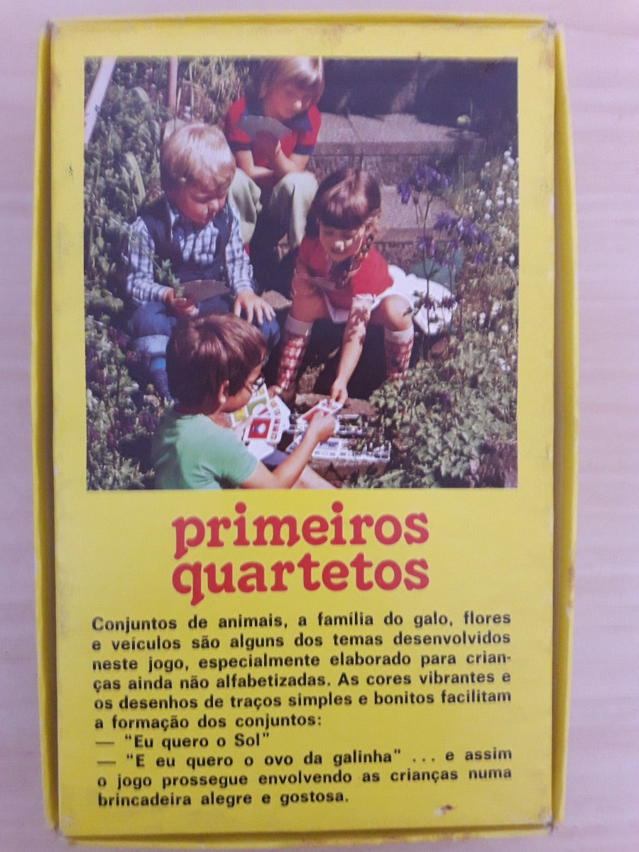 Antigo Jogo De Cartas Grow Primeiros Quartetos