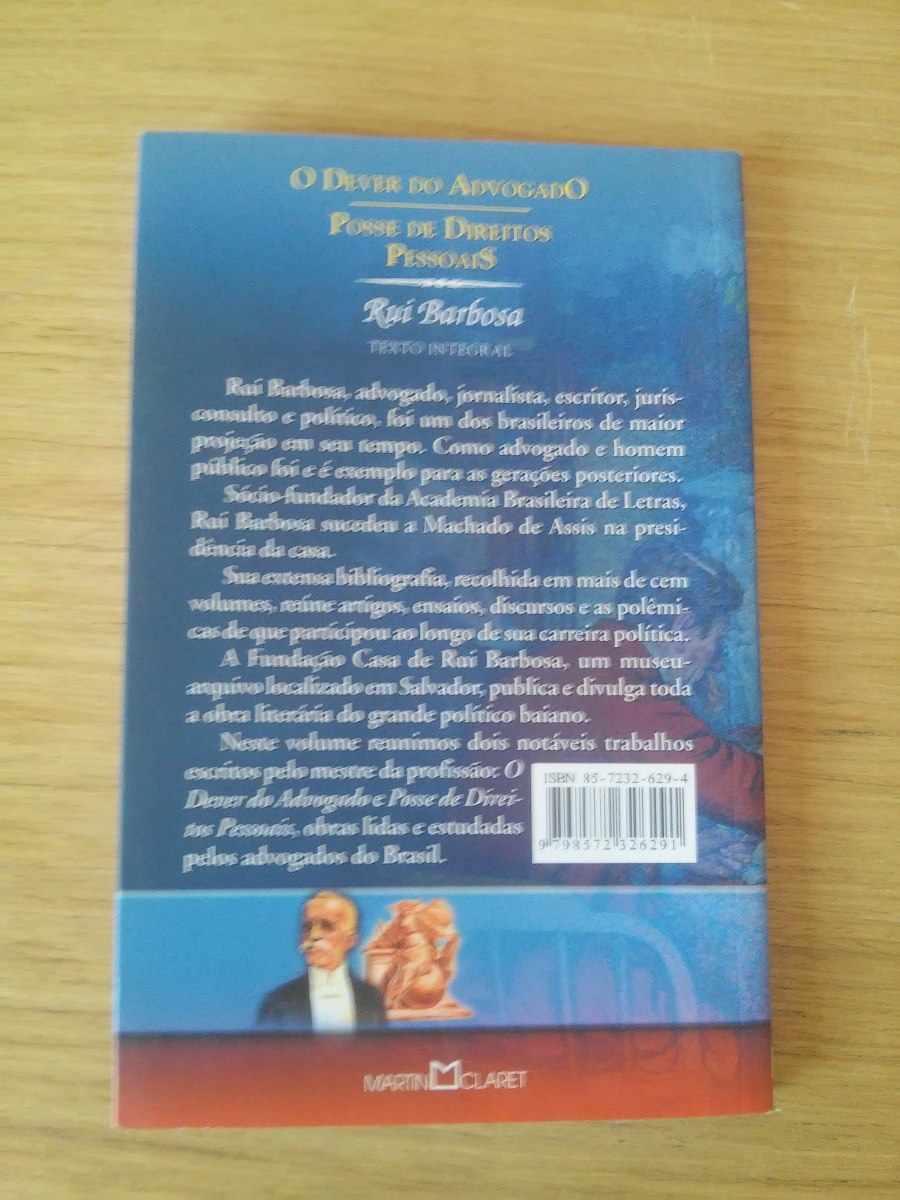 Livro Dever Do Advogado Posse De Direitos Pessoais