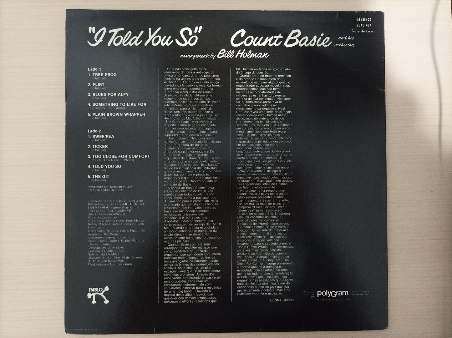 Lp Vinil Count Basie I told you so