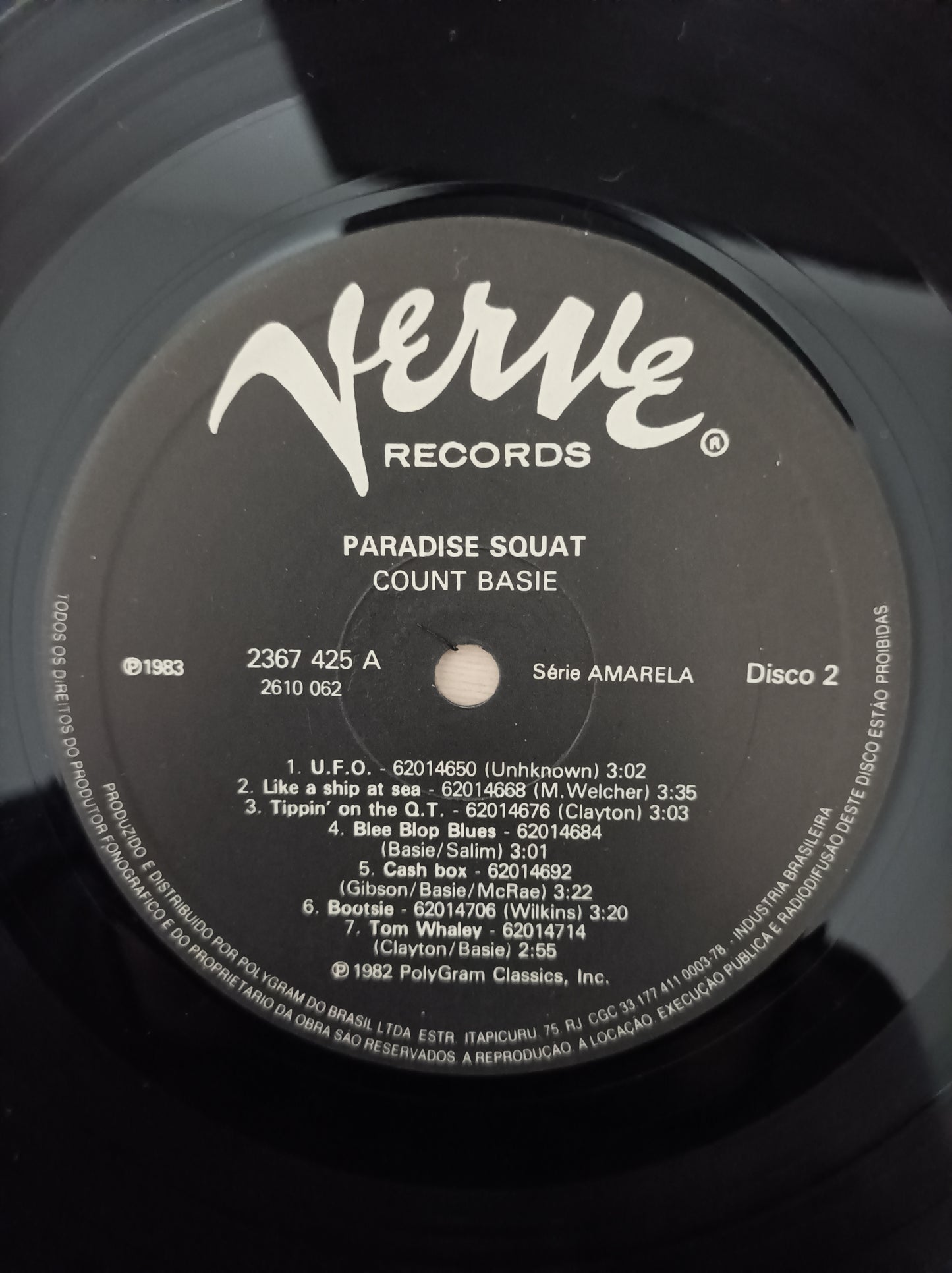 Lp Vinil Count Basie Paradise Squat Duplo