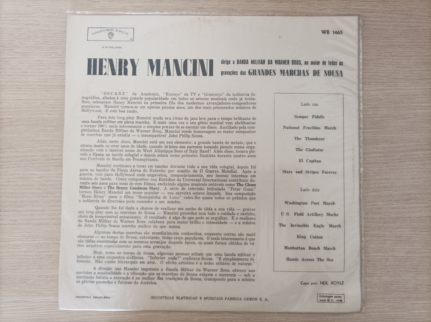 Lp Vinil Henry Mancini Sousa's greatest marches