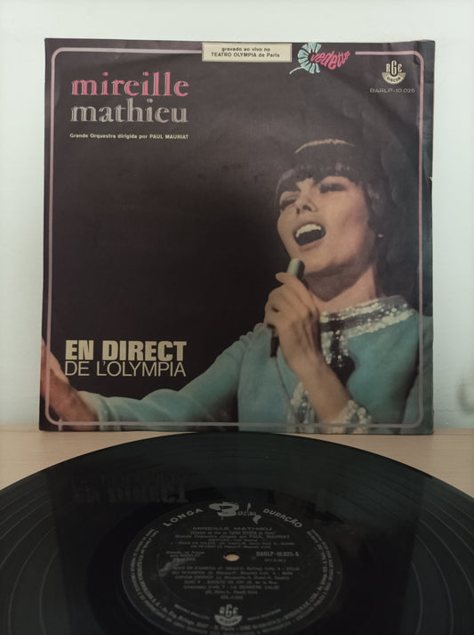 Lp Vinil Mireille Mathieu En direct de l'olympia