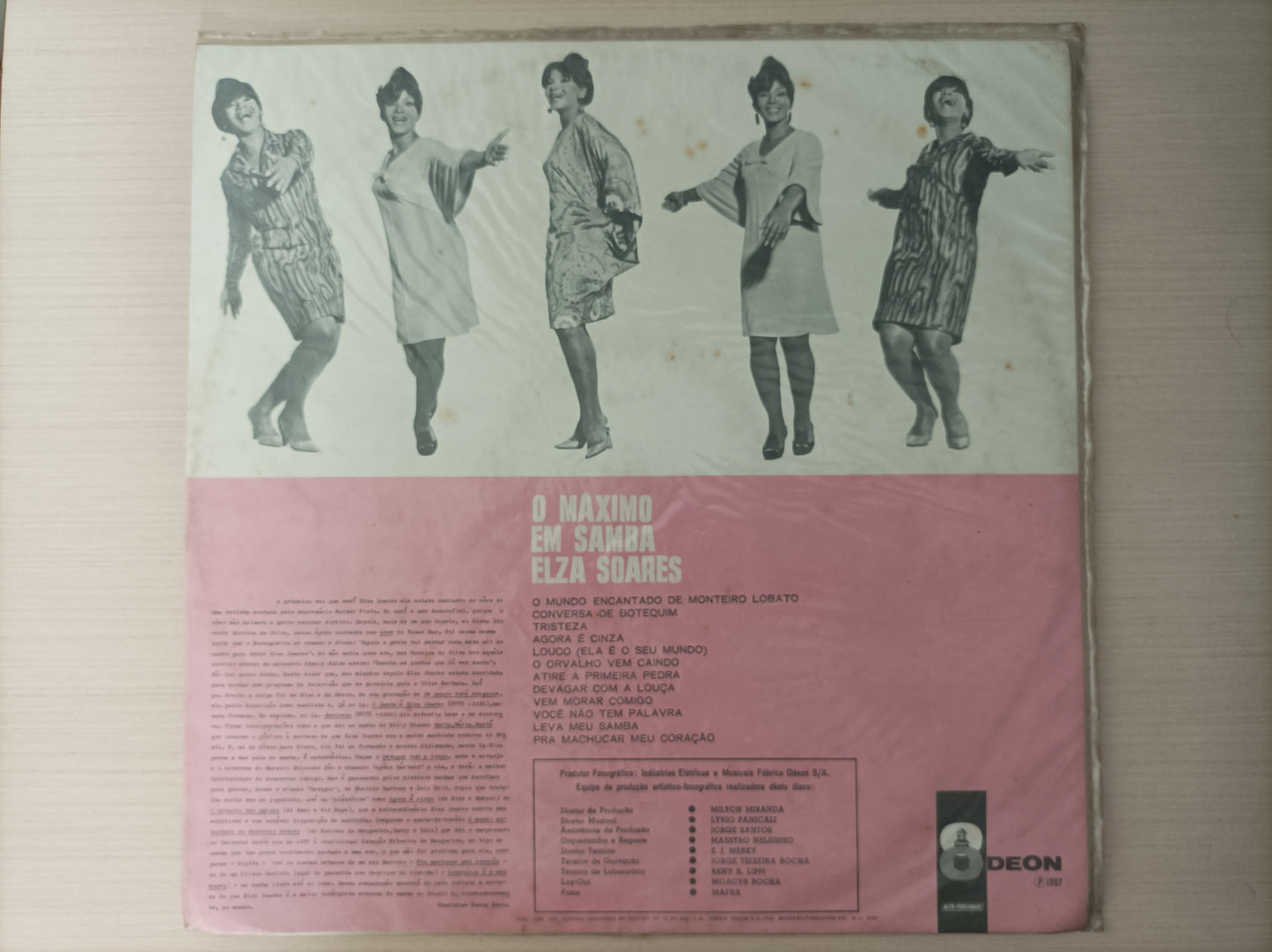 Lp Vinil Elza Soares O máximo em samba