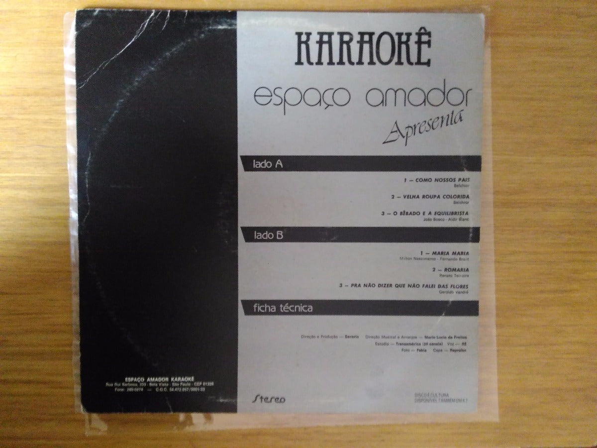 Lp Vinil Karaoke Espaço Amador Apresenta Você