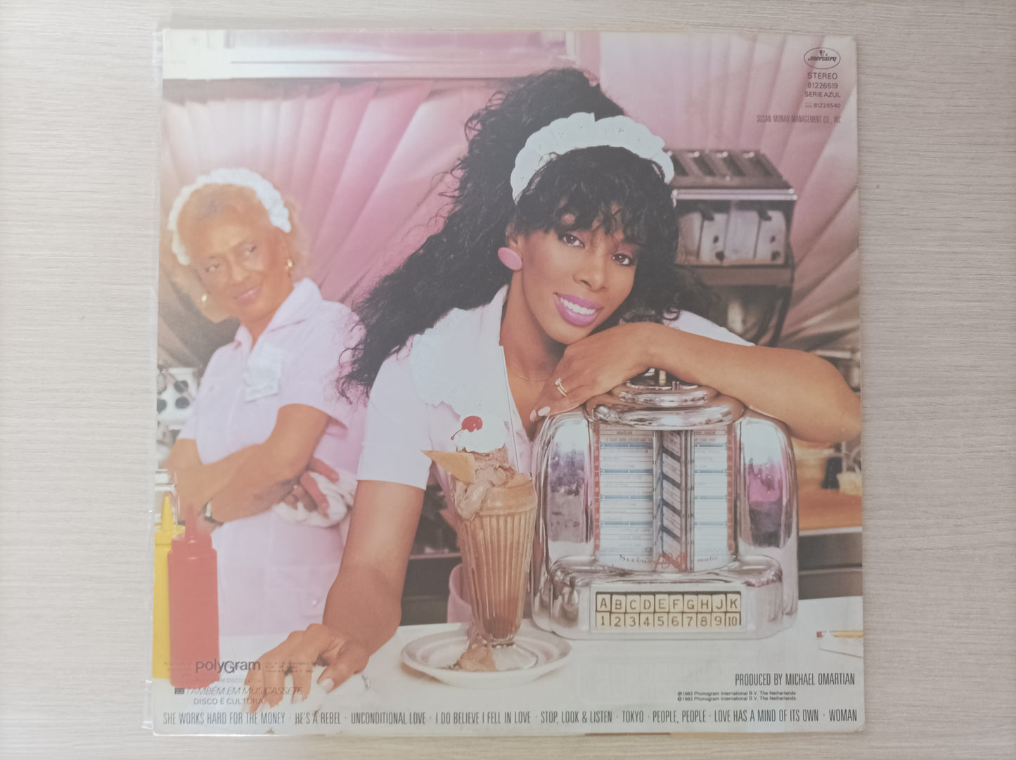 Lp Vinil Donna Summer She Works Hard for the Money C encarte