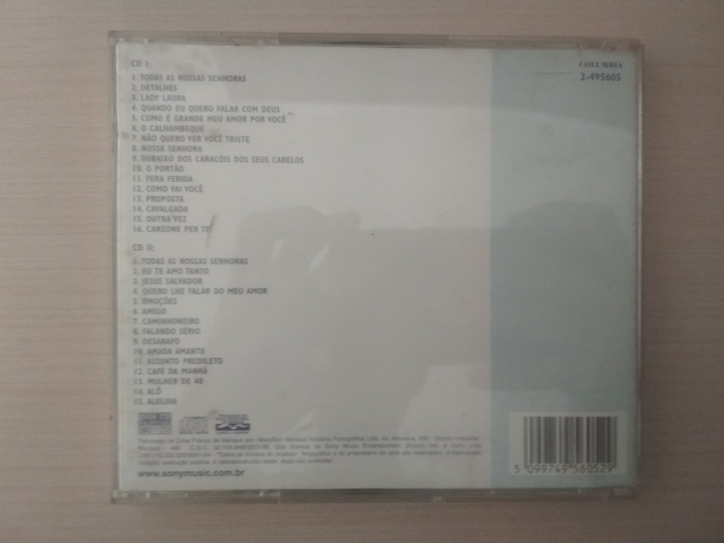 Cd Roberto Carlos 30 Grandes Sucessos Duplo Volumes I e II