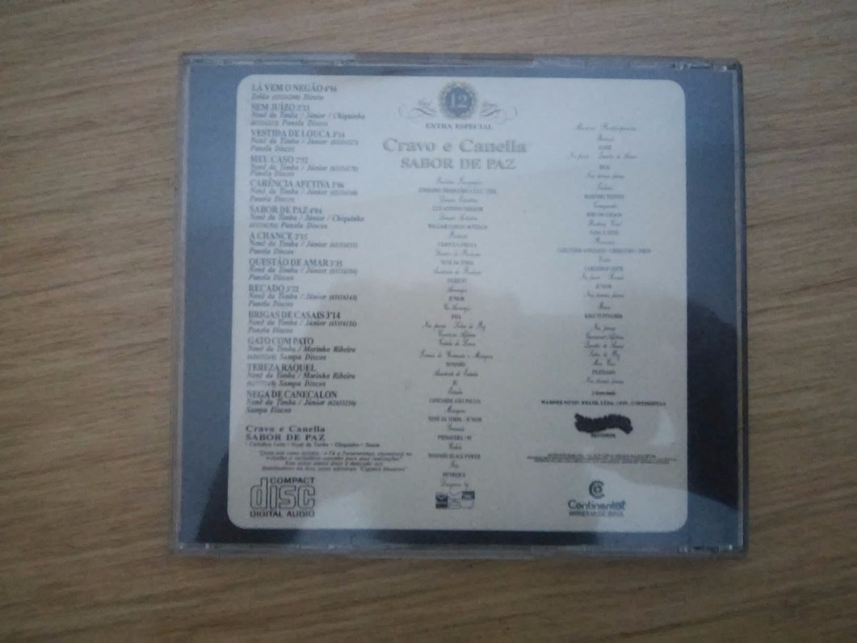 Cd Cravo De Canella Sabor De Paz