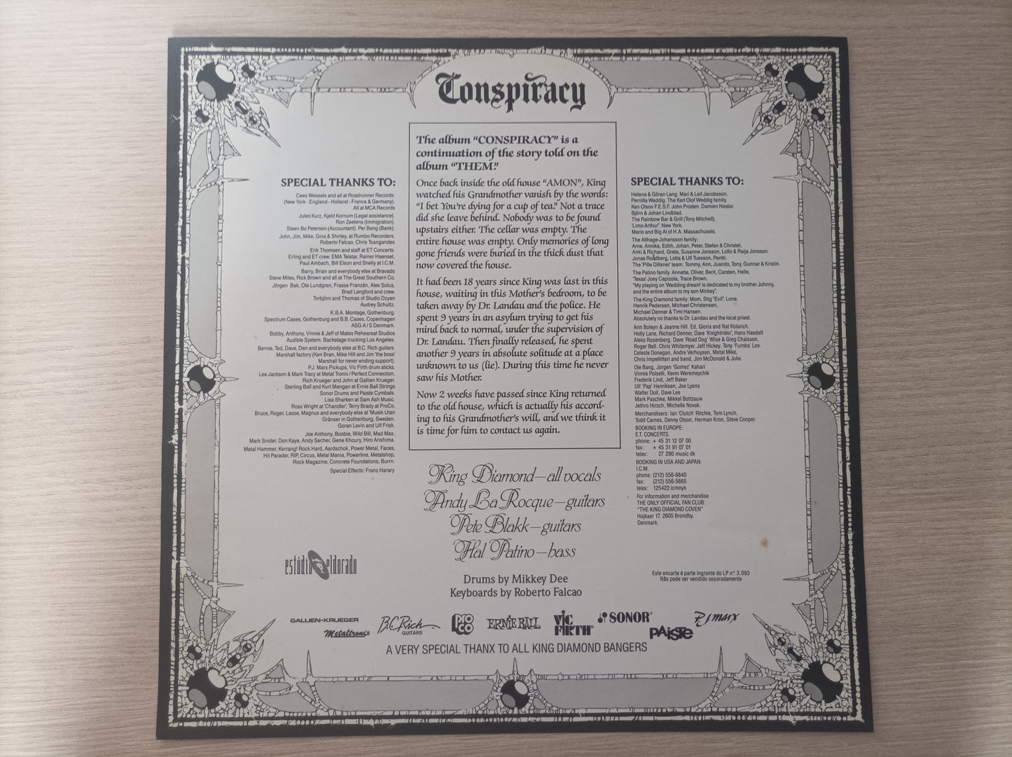 Lp Vinil King Diamond Conspiracy Com encarte