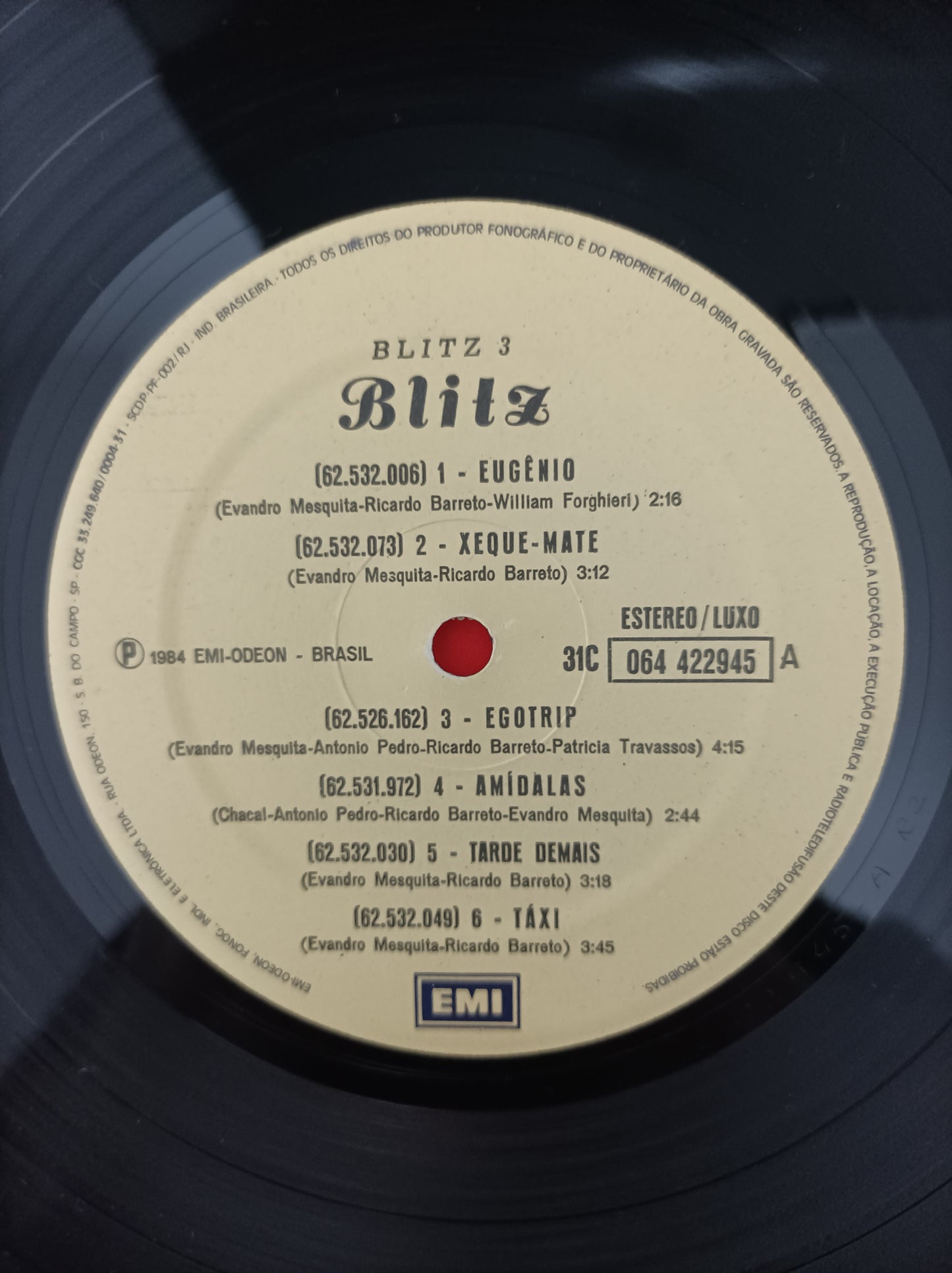 Lp Vinil Blitz 3 Com encarte