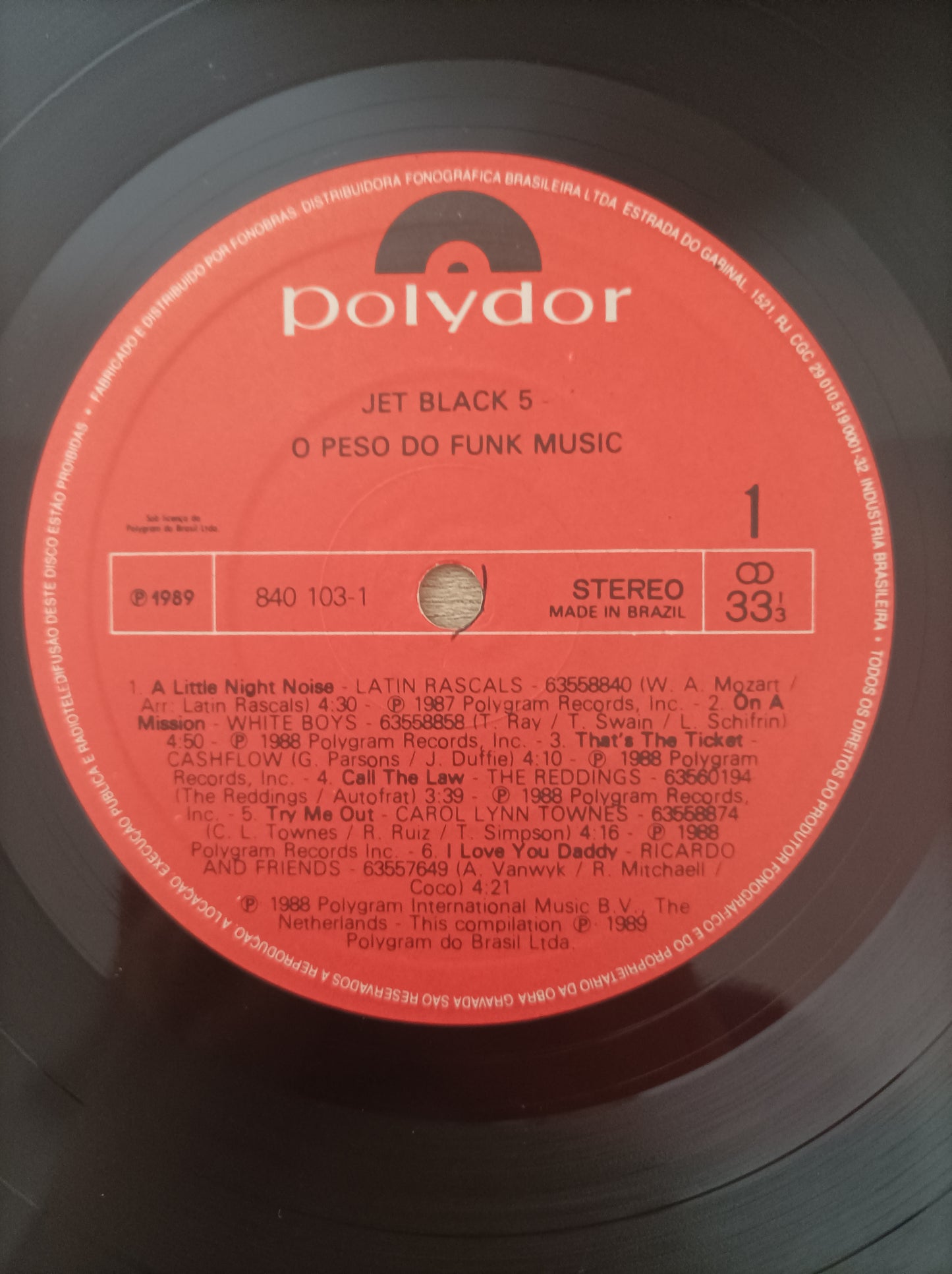 Lp Vinil Jet Black O peso do funk music Vol. 5