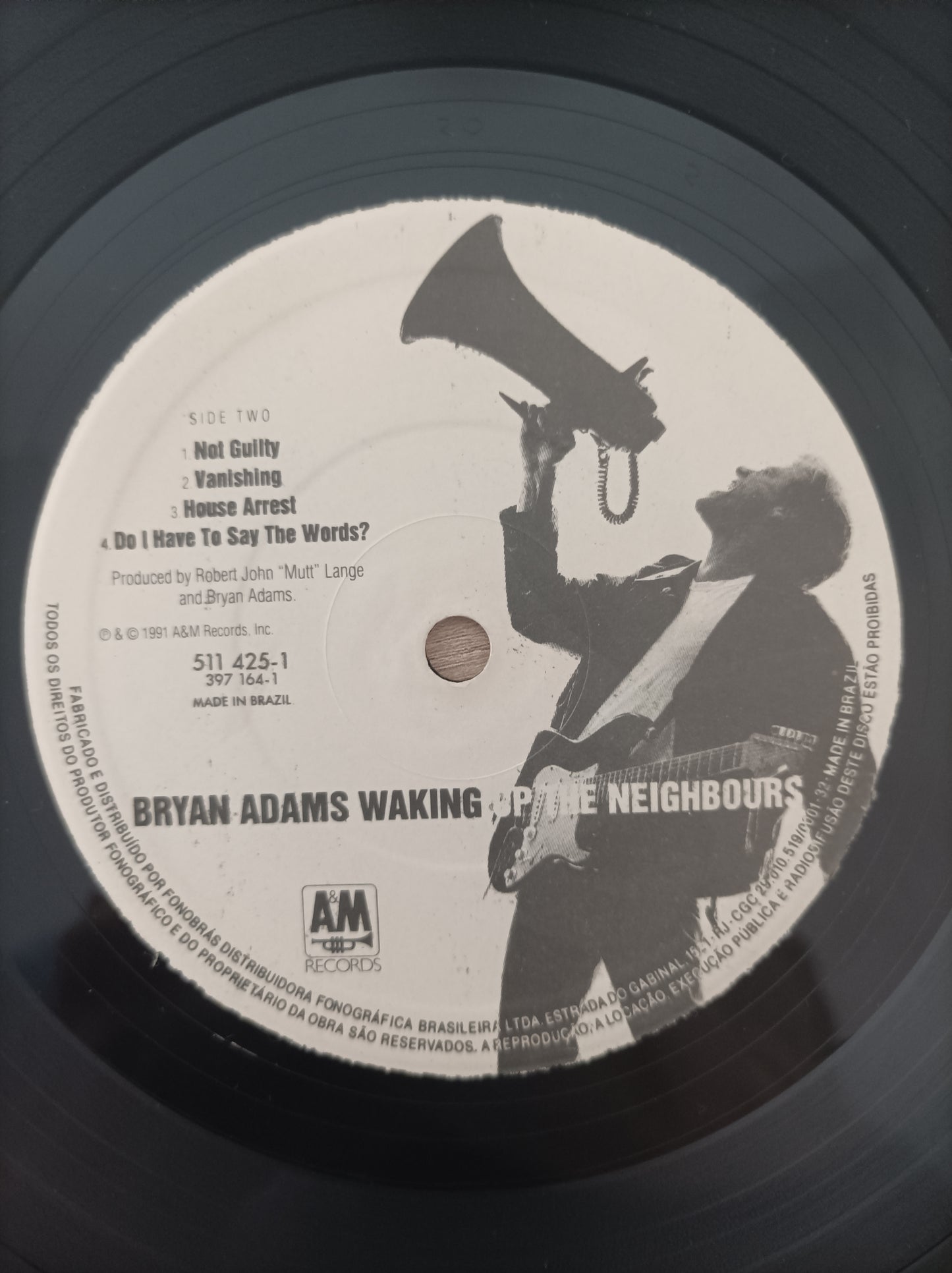 Lp Vinil Bryan Adams Waking up the neighbours Duplo Com encarte